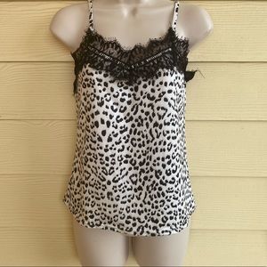 Leopard Print Lace Cami Tank